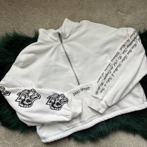 DARC SPORT | Cropped Hoodie | White